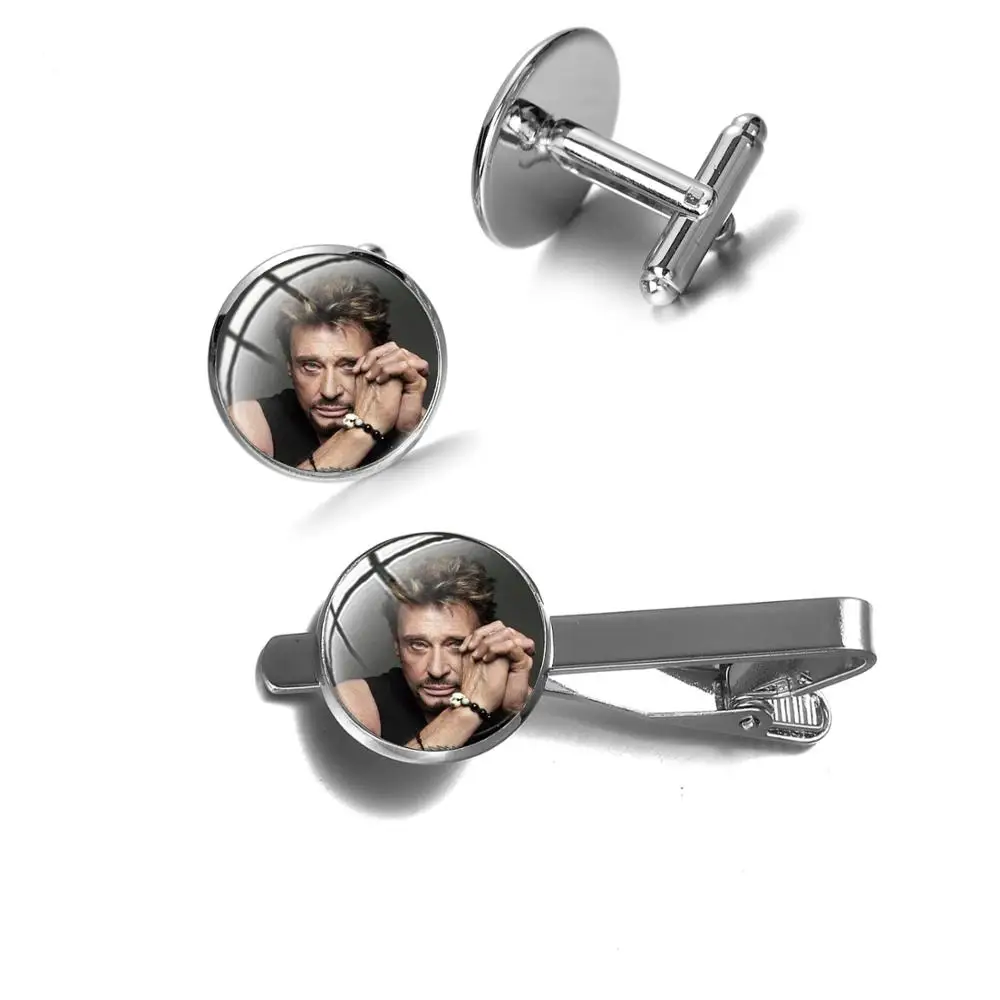 Сувенирные Запонки И Зажимы Для Галстука в стиле рок-звезды Джонни Хелли ручная