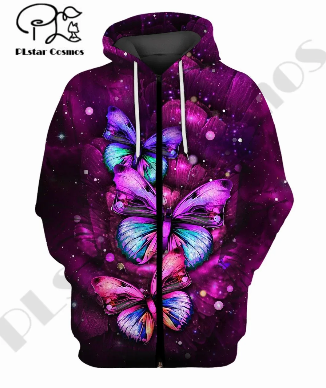 

PLstar Cosmos 3Dprint Newest Butterfly Hippie Colorful Art Premium Streetwear Unisex Unique Casual Hoodies/Sweatshirt/Zip Style2