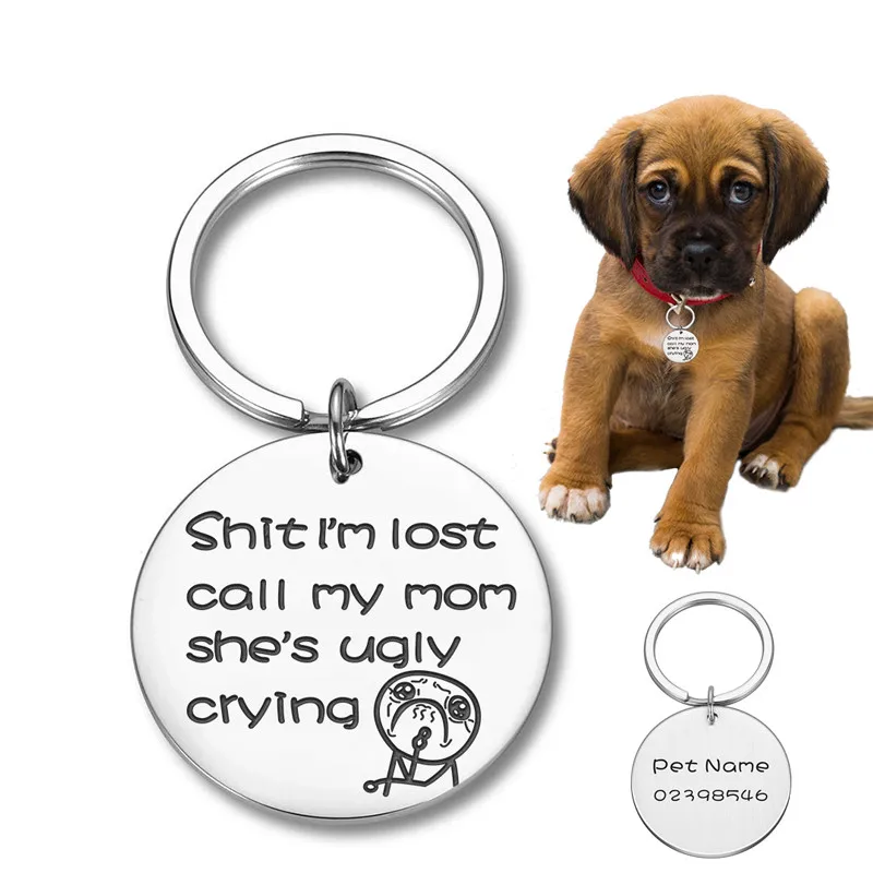 Anti-lost Personalized Dog ID Tags Gifts for Lovers Pet Collar Owner Engraved Tag New Puppy | Дом и сад