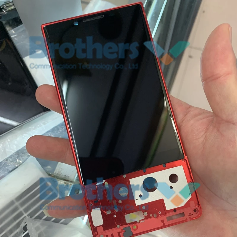 with Red Frame ЖК-экран для BlackBerry KEY2, ЖК-дисплей, сенсорный экран, дигитайзер для BlackBerry KEYone 2, ЖК-сборка, 4,5 '', замена телефона - Цвет: with Red Frame