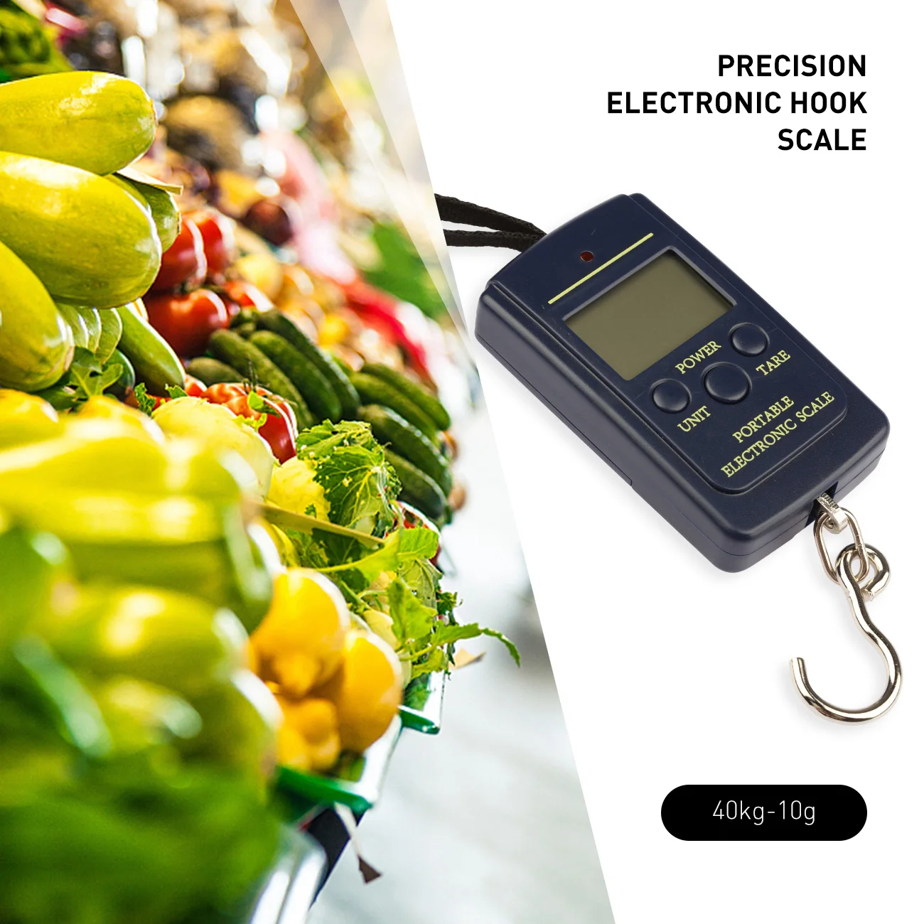 40 кг/10 г Портативный цифровой Кухня Вес инструмент для рыбалки Чемодан