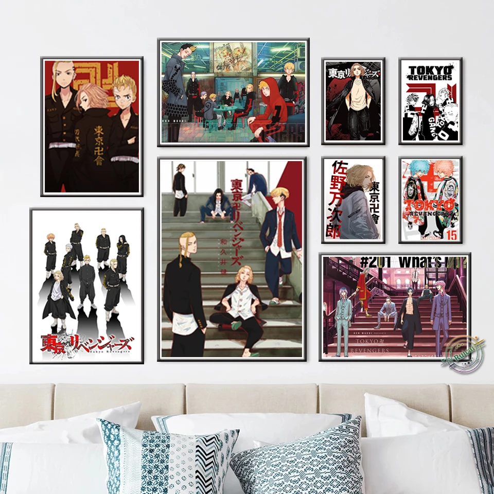 

Tokyo Revengers Posters Japanese Classic Anime Wall Art Canvas Painting Prints Cartoon Picture For Kids Room Decoration Gift