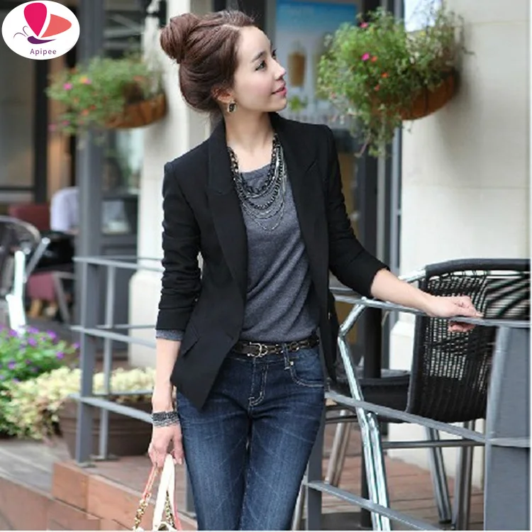 

2022 Spring Autumn Fashion Blazer Jacket Women Suit European Work OL Thin Suit Blazer Long Sleeve Mujer Blazer Outerwear 03