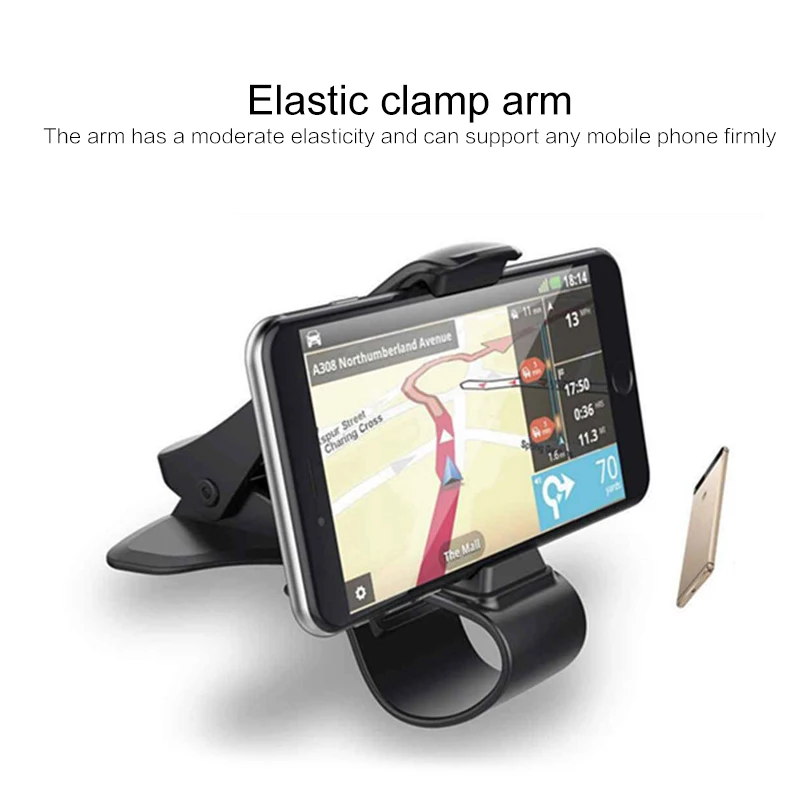 

1pcs Mobile Phone Holder Dashboard Phone Holder 360 ° Rotation GPS Navigation Holder Suitable For Huawei IPhone Holder