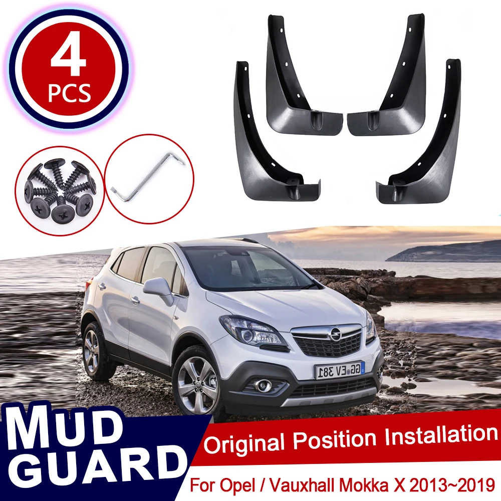 

for Opel Vauxhall Mokka X 2013~2019 Buick Encore Car Mud Flaps Front Rear Mudguard Splash Guards Fender Mudflaps 2014 2015 2016