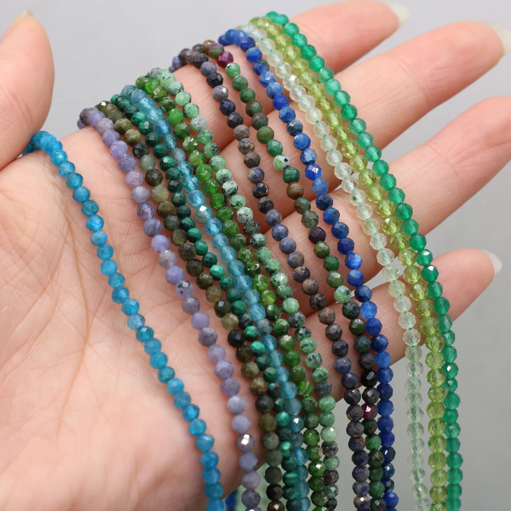 

2021 Hot Sale New Natural Stone Semi-precious Faceted Small Beads Exquisite Jewelry for Making Necklace Bracelet