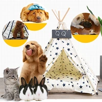 pet tent canvas tent keeps warm in winter pet nest sleeping mat precision sewing separation multi function dog warm home