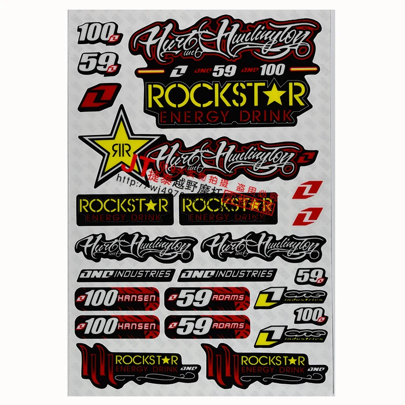 Водонепроницаемый шлем для мотокросса Виниловая наклейка сделай сам 2 шт./лот