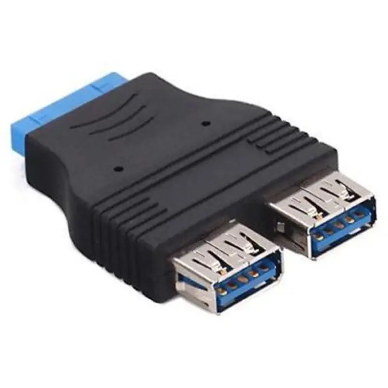 

Адаптер с 2 портами USB 3,0 на 20 контактов внутреннее подключение