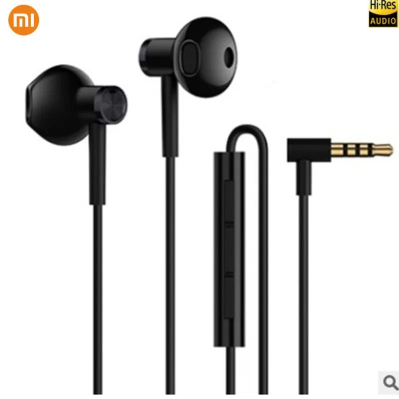 Xiaomi Hybrid Dual Driver BASS 3,5 мм Универсальные наушники-вкладыши с микрофоном для Xiaomi 9Pro Redmi 8 8A 7 7A 6 5 Note 8 7 Pro