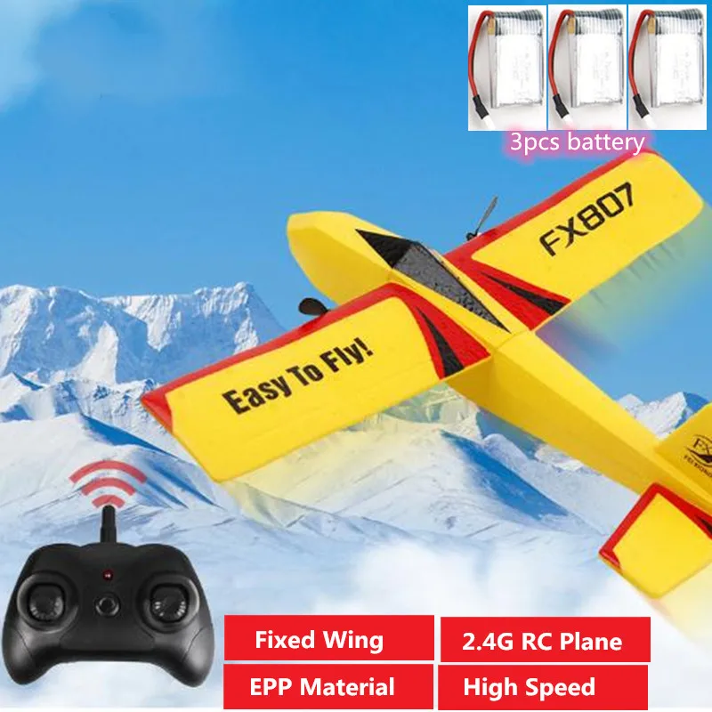 

Electric RC Plane 2.4G Fixed Wing Airplane Fixed Wing Glider EPP 120M Distance RTR Complete Plane EPP High Speed Toy Kid Gift