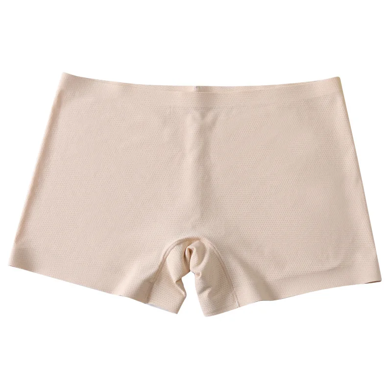 

Женские дышащие Бесшовные защитные брюки на весну и осень, нижнее белье и сетчатые однотонные шорты с защитой от сбоев, трехточечные боксер...