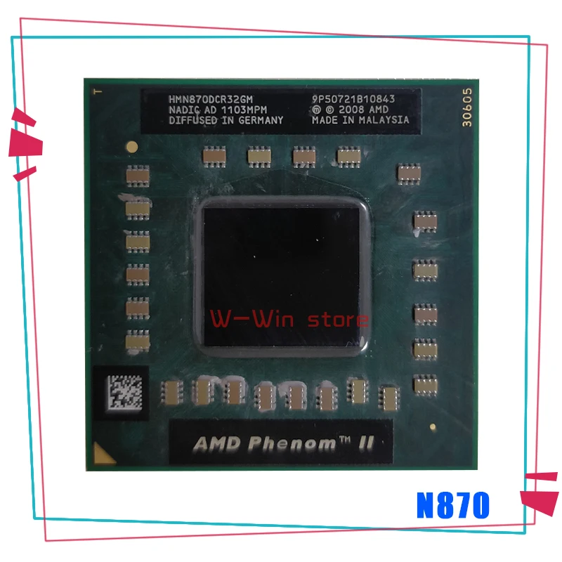 

Четырехъядерный процессор AMD Phenom II для мобильного телефона N870 2,3 ГГц, трехъядерный трехпоточный процессор HMN870DCR32GM разъем S1