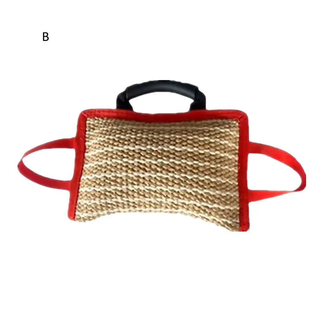 

Dog Bite Toy Medium Large Dog Training Bite Pillow Puppy Training Tug Toy with Three Handles Bite Resistant Pet Dog Chew Toys