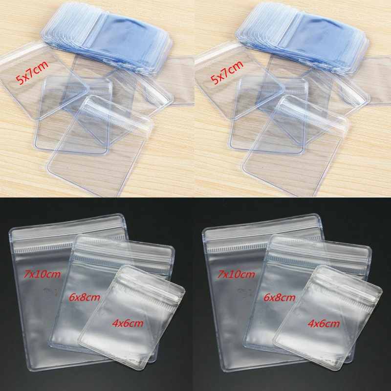 

Transparent Self Sealing Thick Plastic Bag, Electronic Components, Jewelry,Handicrafts, Coin Storage Bag 4x6/6X8/7X10/5X7CM