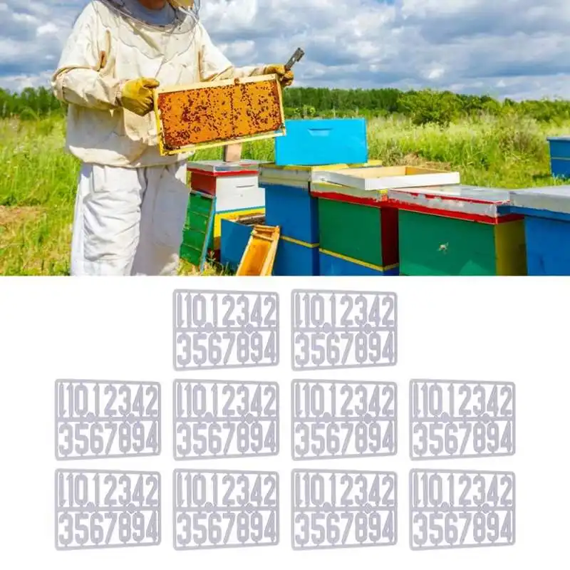 10 комплектов пластиковых номерных ярлыков знаков с номером маркировка для дома