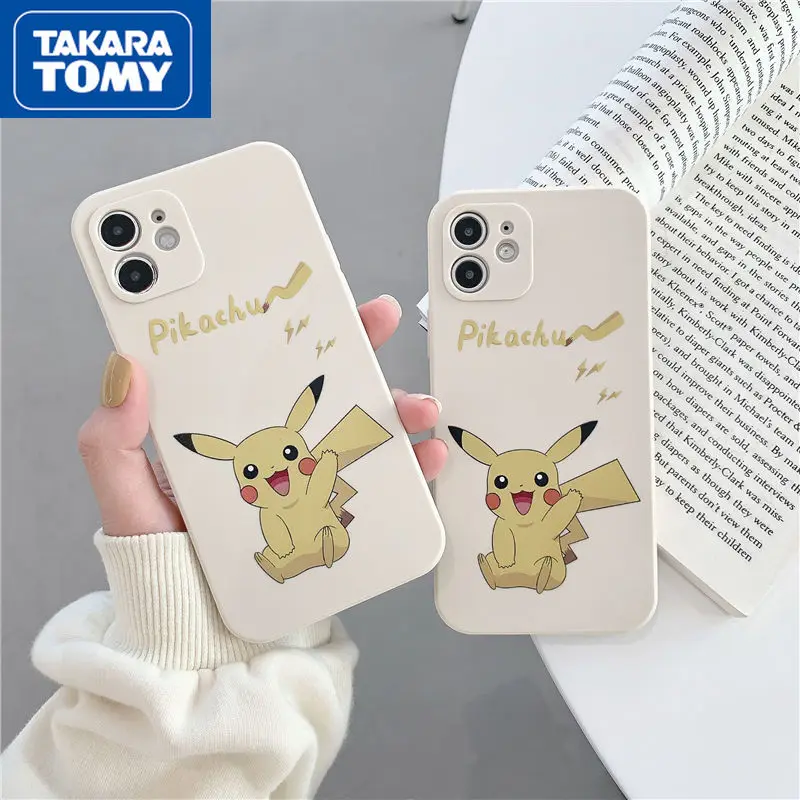 

Силиконовый чехол для IPhone 6S/7/8P/X/XR/XS/XSMAX/11/12Pro/12min, TAKARA, TOMY, Покемон, Пикачу