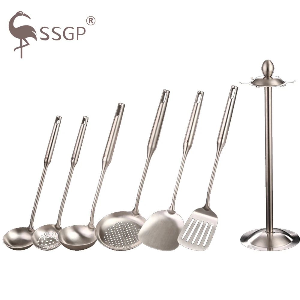 SSGP набор посуды из семи предметов 304 ложка для супа нержавеющей стали лопата