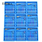 Набор из 7 шт. радужных твердосплавных фрез для ногтей, алмазные фрезы для электрического маникюра, вращающиеся Инструменты для удаления лака для ногтей