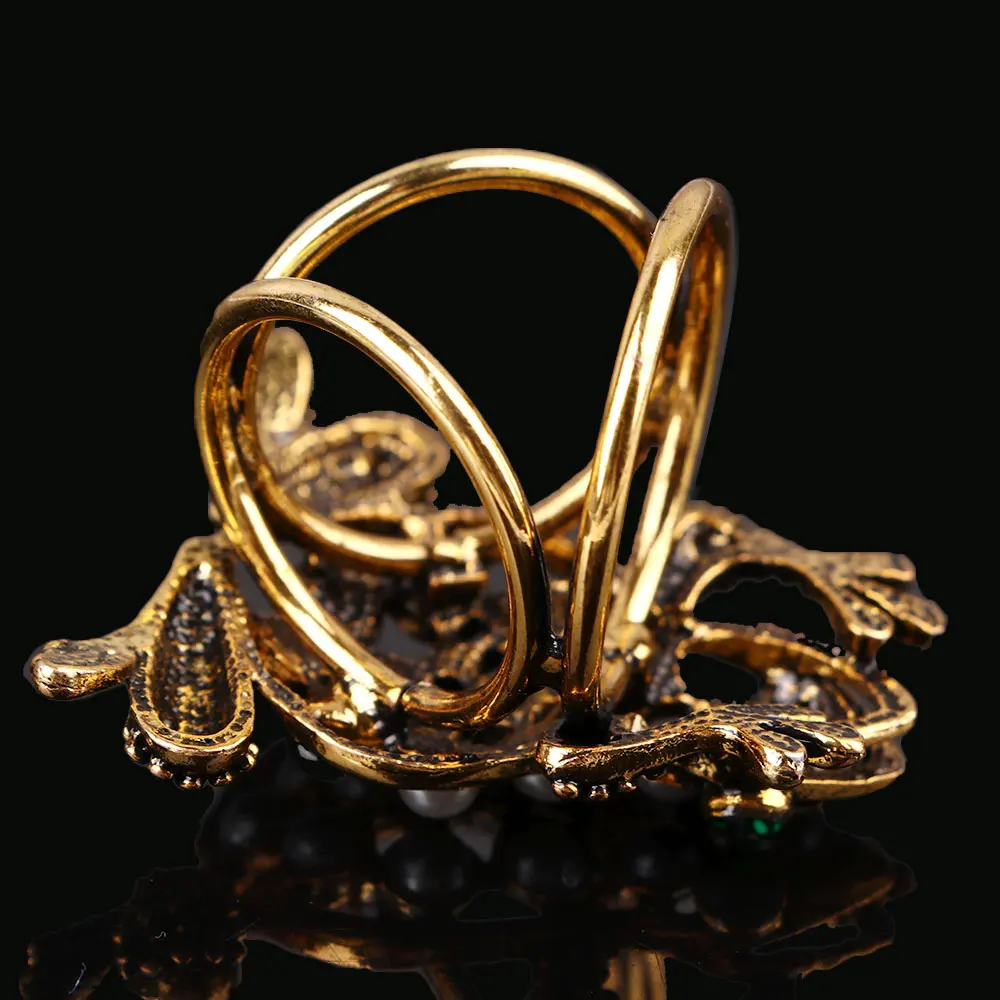 Горячая Мода для женщин Ретро лягушка Бриллиантовая жемчужная шаль-кольцо шарфы