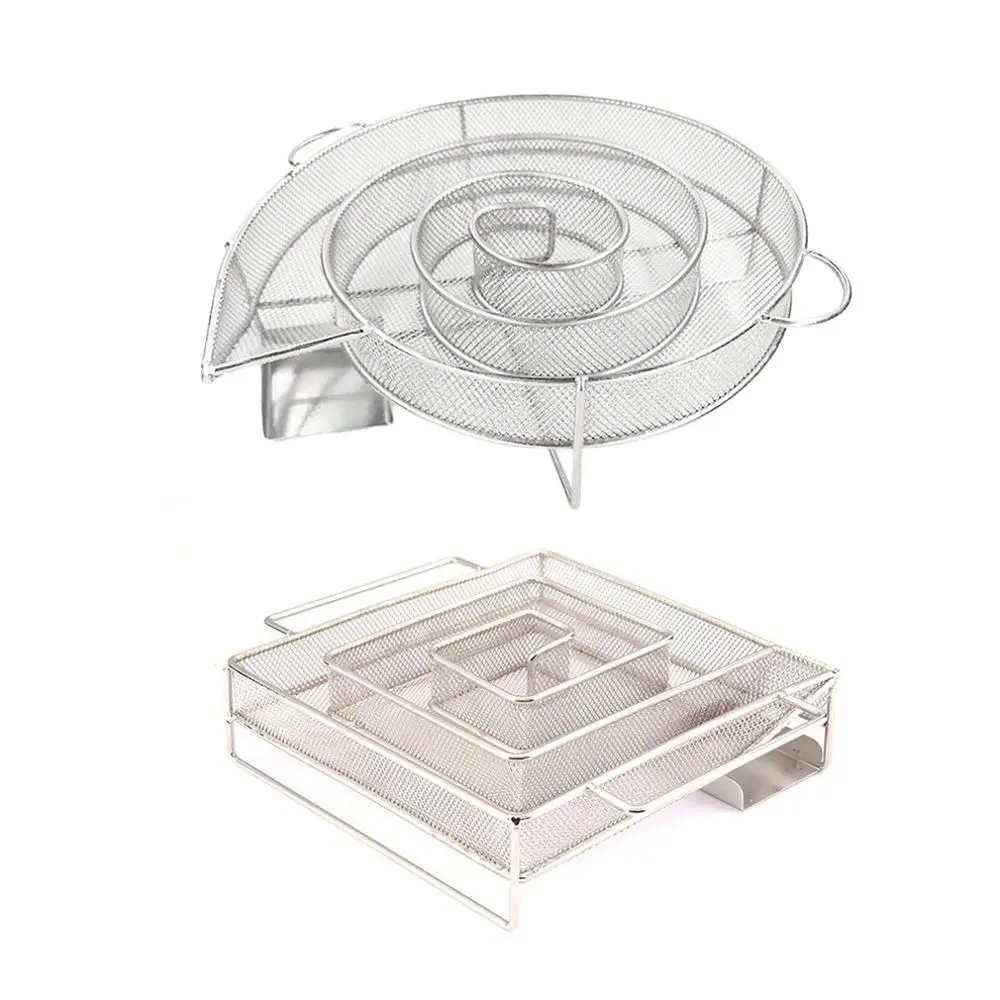 

Cold Smoke Generator For BBQ Grill Wood Chip Smoking Box Wood Dust Hot And Cold Smoking Salmon Meat Cooking Stainless Bbq Tools