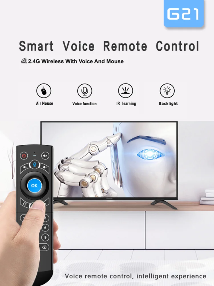 Пульт дистанционного управления g21 Air Mouse g21s fly airmouse 2 4G пульт Google Voice для Htv 6 box Xiaomi i9