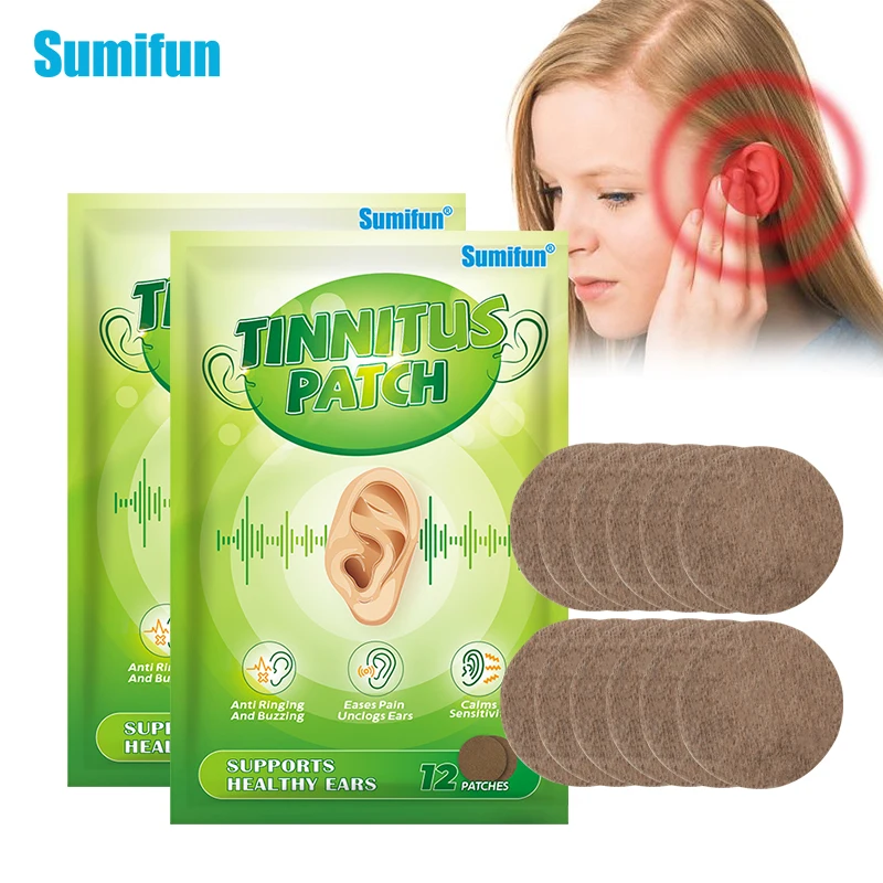 

24pcs Sumifun Tinnitus Treatment Patch For Ear Pain Protect Hearing Loss Sticker Natural Herbal Extract Chinese Medical Plasters