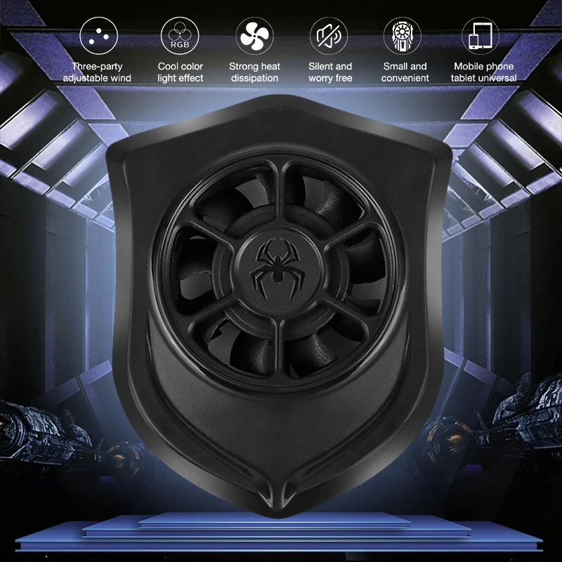 

Universal Mobile Phone Heat Sink Suction Cup Radiator Physical Cooling Fan Usb Rapid Cooler Phone Game Radiating