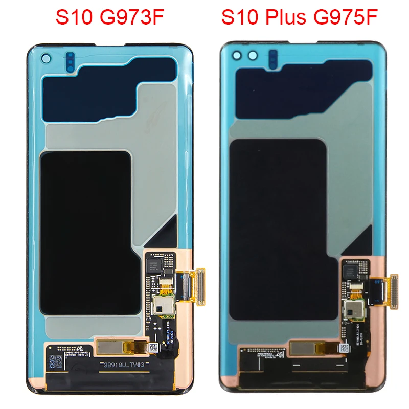 Pantalla t&aacute;ctil LCD para Samsung Galaxy S10 Plus, con Marco, Super AMOLED, G975A, G973F-3
