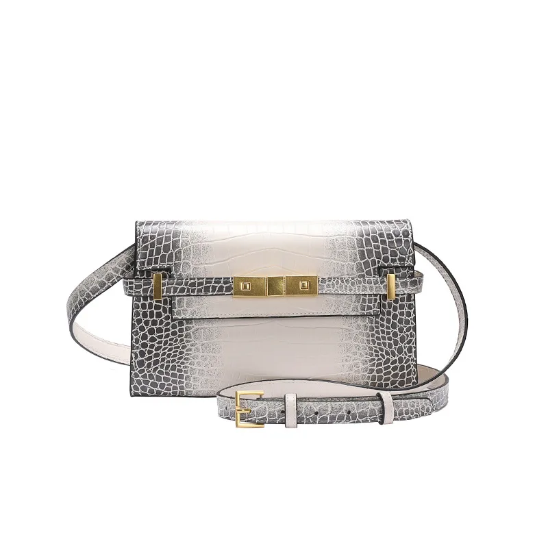 

Luxury Crocodile Pattern Women's Handbag 2021 New Fashion Leather Kelly Bag Messenger Shoulder Underarm Bag Bolsas De Mujer