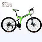 Горный велосипед Running Leopard, велосипед BMX для езды по пересеченной местности, колеса 26 дюймов, 21 скорость, передняя и задняя амортизация