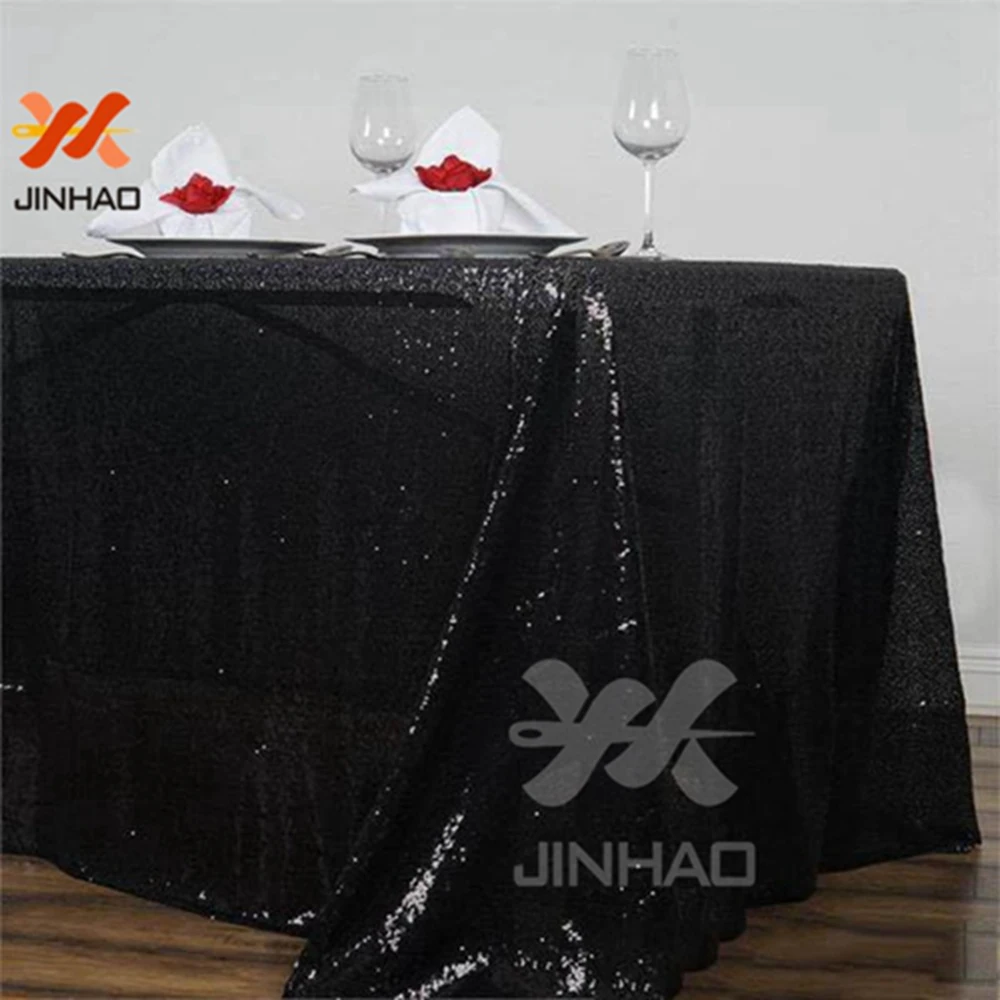 

The Beautiful Glitter Fuchsia sequin Table Cloth For Wedding Event Party