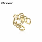 NEWBUY винтажное богемное Стильное кольцо с геометрическим рисунком солнца, луны, звезды, пальмы для женщин и девушек, Открытое кольцо золотого цвета, ювелирные изделия для вечеринки, женская бижутерия