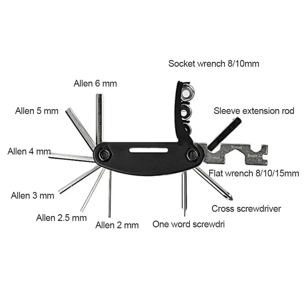 

Bicycle Repair Car Kit Mountain Bike Tire Repair Pump Repair Wrench Combination Tool Set Multifunction Bicycle Repair Kit