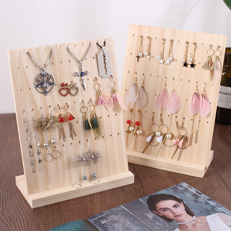 Новые деревянные вертикальные серьги-гвоздики ожерелье ювелирные изделия