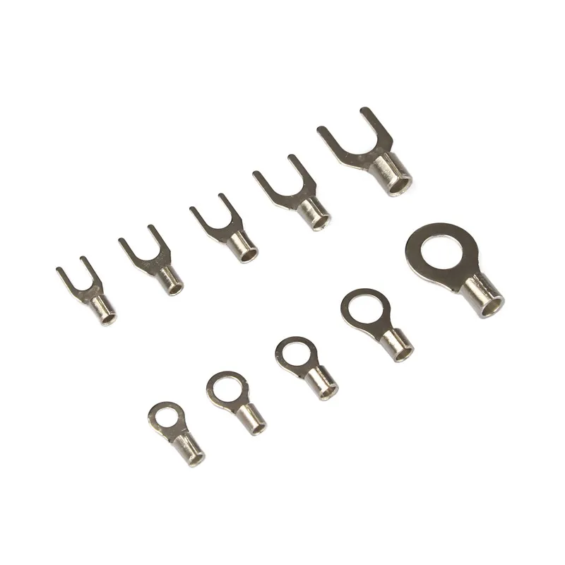 320 шт./компл. 10 в 1 Ассорти неизолированные кольцевые вилки u тип латунные клеммы
