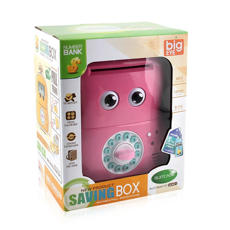 Новый детский мультяшный банкомат с паролем Автоматическая копилка для монет