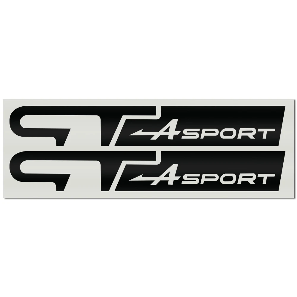Виниловая наклейка GT Sport с эмблемой логотипом на боковой части автомобиля крыло