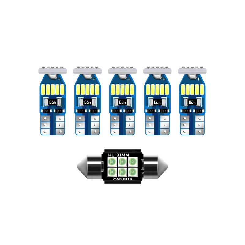 

For Toyota Rav4 XA40 XA50 2019 2020 2021 6pcs Error Free LED Car Interior Light Reading Light Trunk light Cab Light Accessories