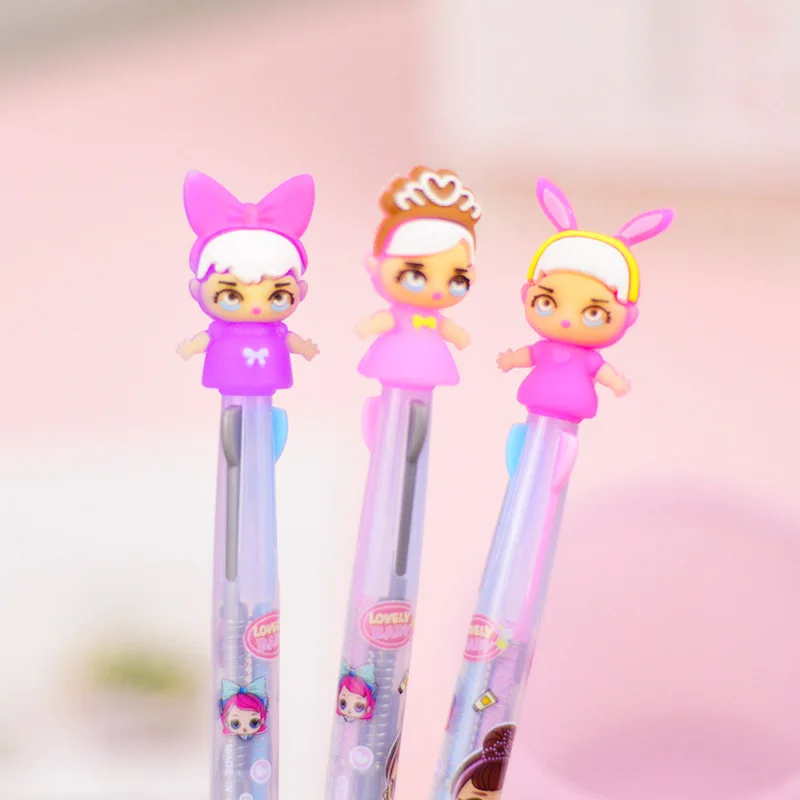 3/6/10 цветов Ручка Милая гелевая ручки для школы Kawaii флеш накопитель в виде