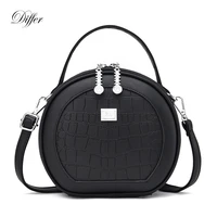 small round tassel saddle bag pu leather shoulder bag women crossbody handbag luxury designer crocodile parttern tote sling bag