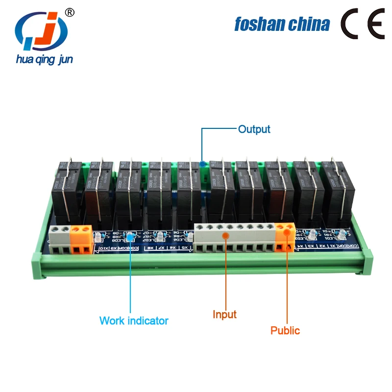 10-Channel 1NO 1NC DC 24V Relays Relay Module 12A Electromagnetic for Parking System Control | Industrial Computer &amp Accessories