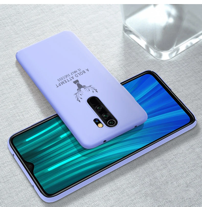 Жесткие чехлы с жидкостью для Xiaomi Redmi Note 8 Pro Note 8 чехол на ощупь противоударный полный защитный жесткий чехол на заднюю панель Funda Shell