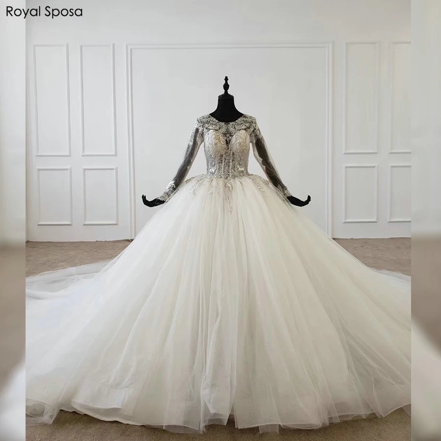 Бусины тело с пышной юбкой бальное платье свадебное 2020|Свадебные платья| |