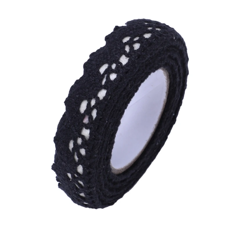 Ткань рулон кружева DIY васи декоративные липкие ленты маскирования клейкие