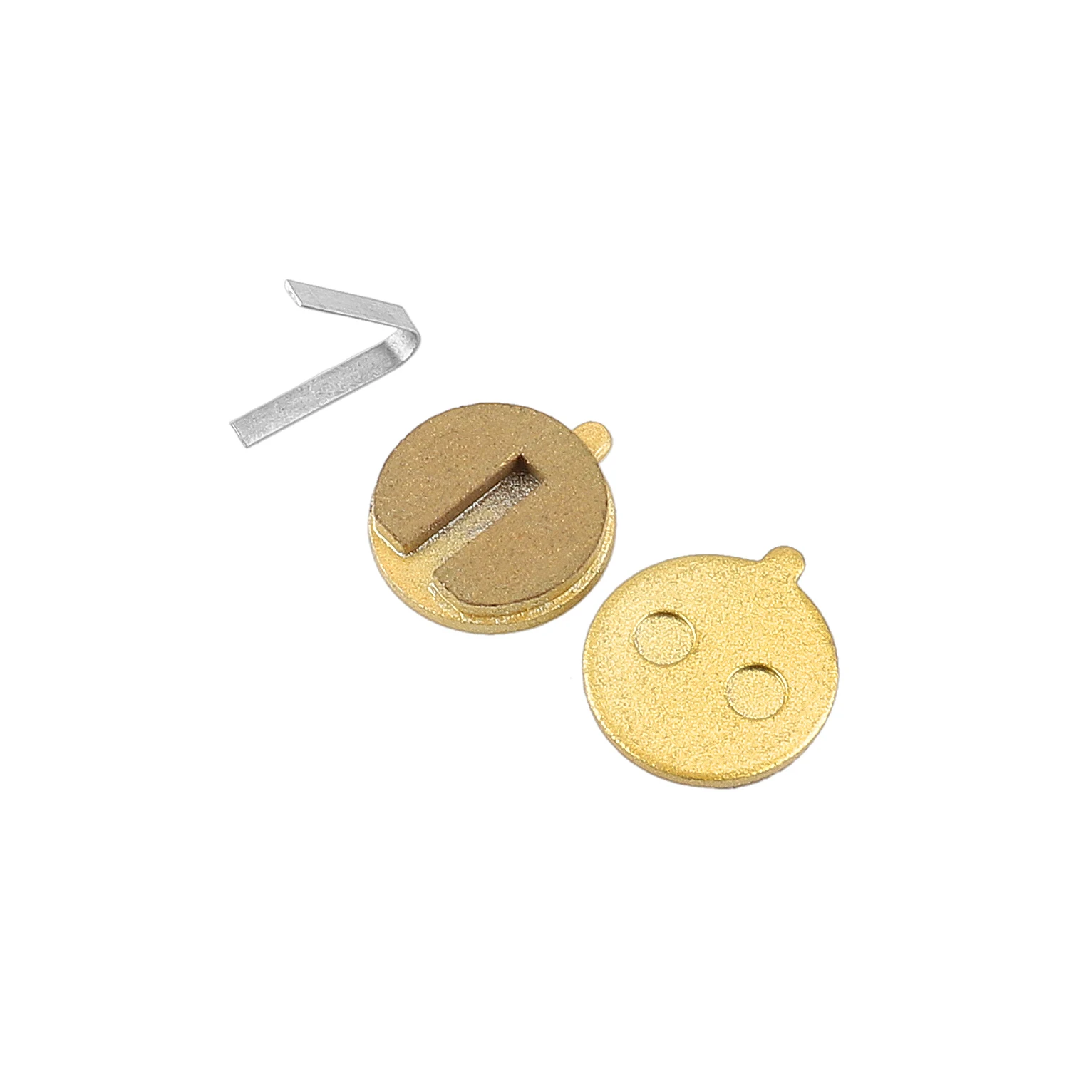 

R1 Round Short-handled Full-metallic Brake Pads Mountain Bicycle Riding Accessories Parts Yellow Copper Lining Disc Brake Pads