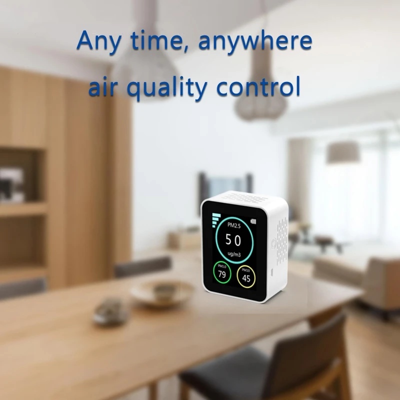 

PM2.5 PM1.0 PM10 Haze Particle Detector Air Quality Tester Home Office Air Quality Monitor TFT Gas Analyzer Instrument Gas Analy