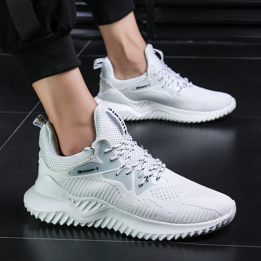 Кроссовки мужские дышасветильник белые большие размеры 39-46 |