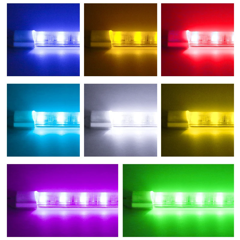 Новый автомобиль атмосферные огни мулт цвет RGB Светодиодные полосы света музыка
