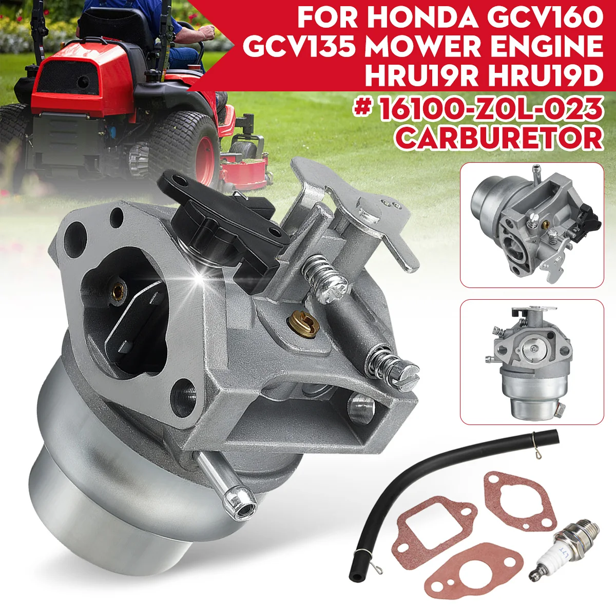 

Карбюратор для двигателя косилки Honda GCV160 GCV135 HRU19R HRU19D Carby 16100-Z0L-023 6212849 7862345
